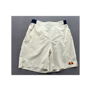 Ellesse Pizzano Shorts Men's Size Large Cream Athletic Tennis Shorts